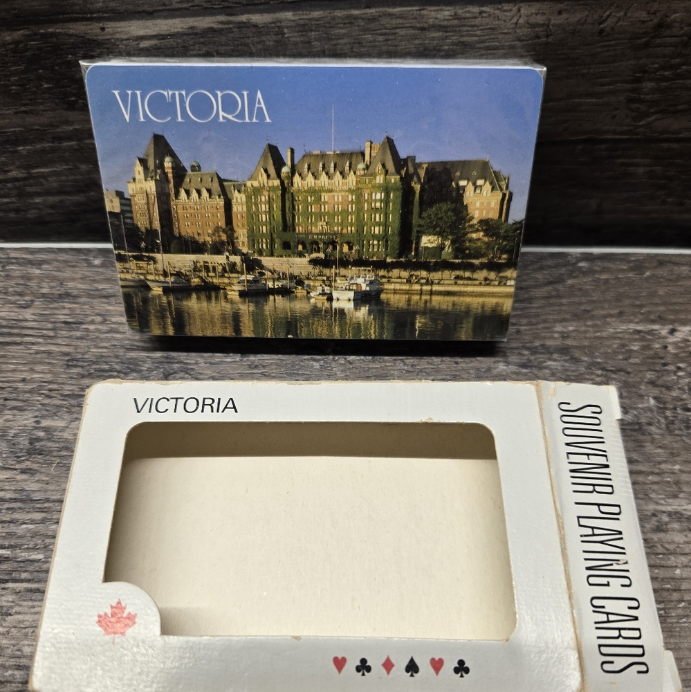 Vtg Fairmont Empress Hotel Victoria BC Canada New Sealed Playing Cards Poker